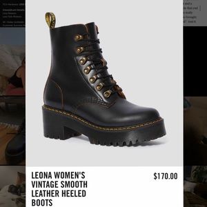 Leona vintage women’s leather heeled Dr. Martens